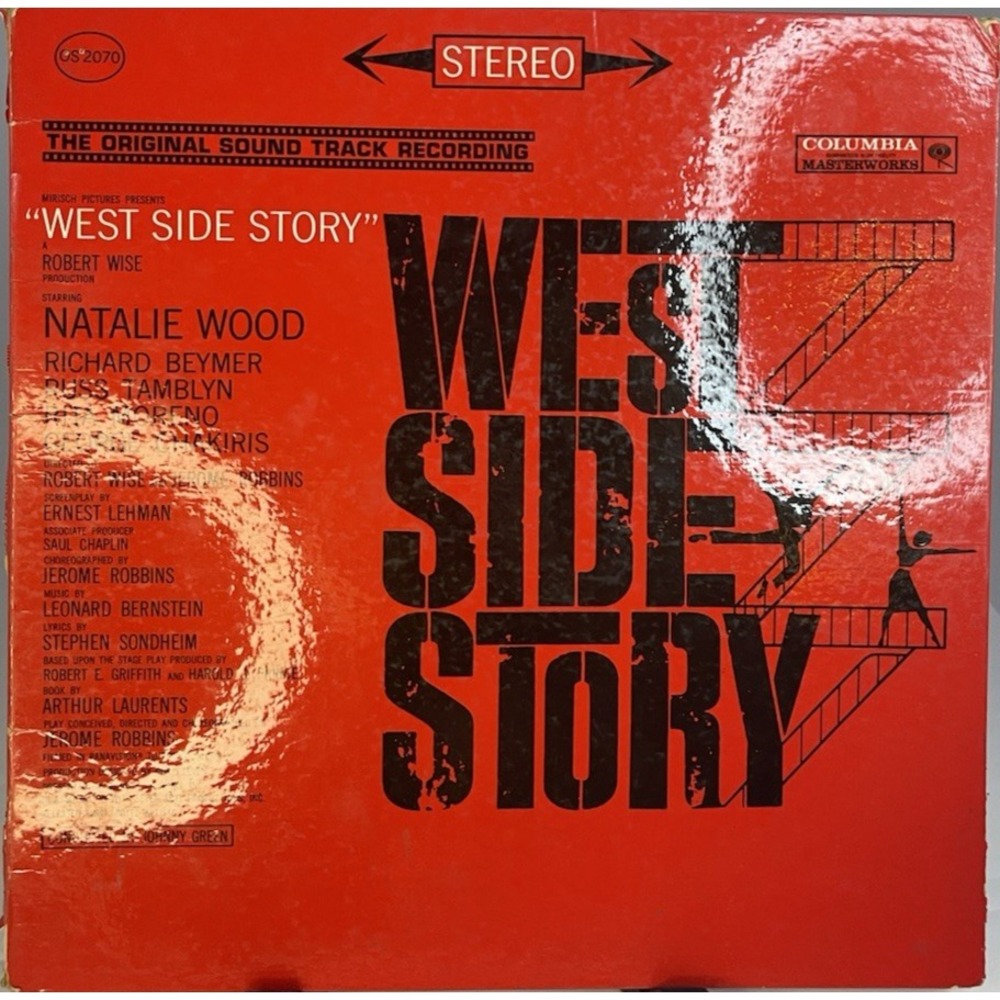 West Side Story Soundtrack Vinyl LP Columbia OS 2070 Stereo 1961 Musical 12"